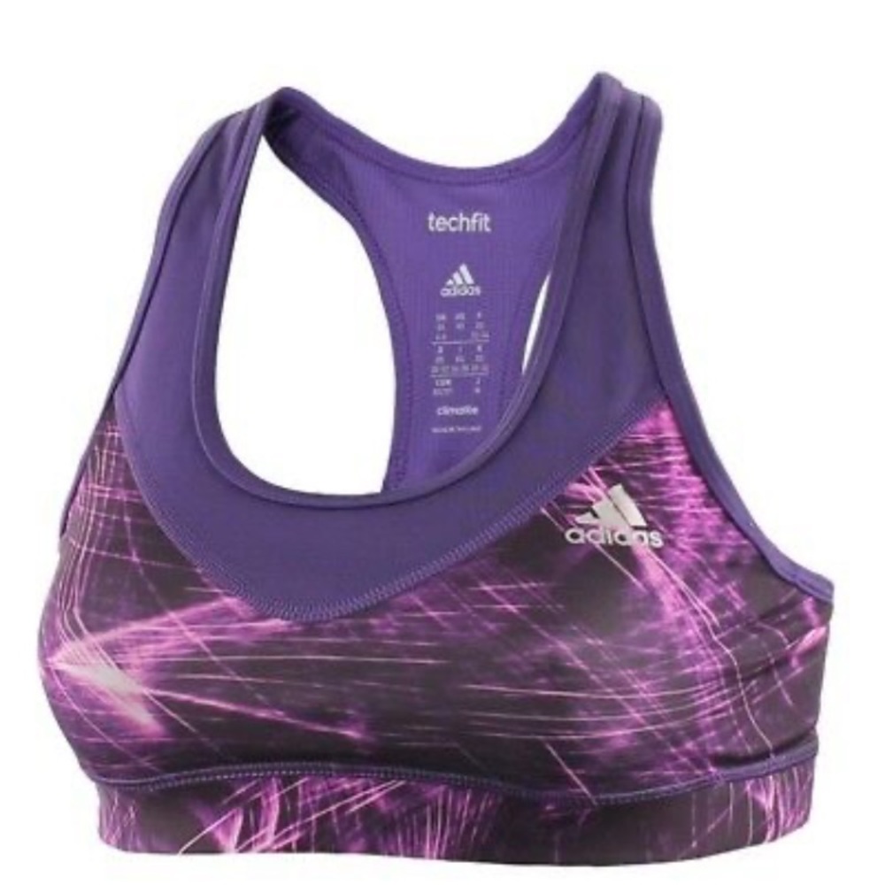 ADIDAS Tecfit Sports bra purple Small
